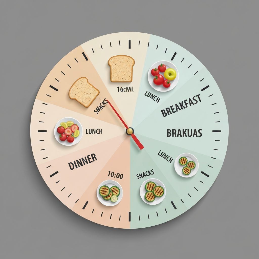 Regular meal timing and routines