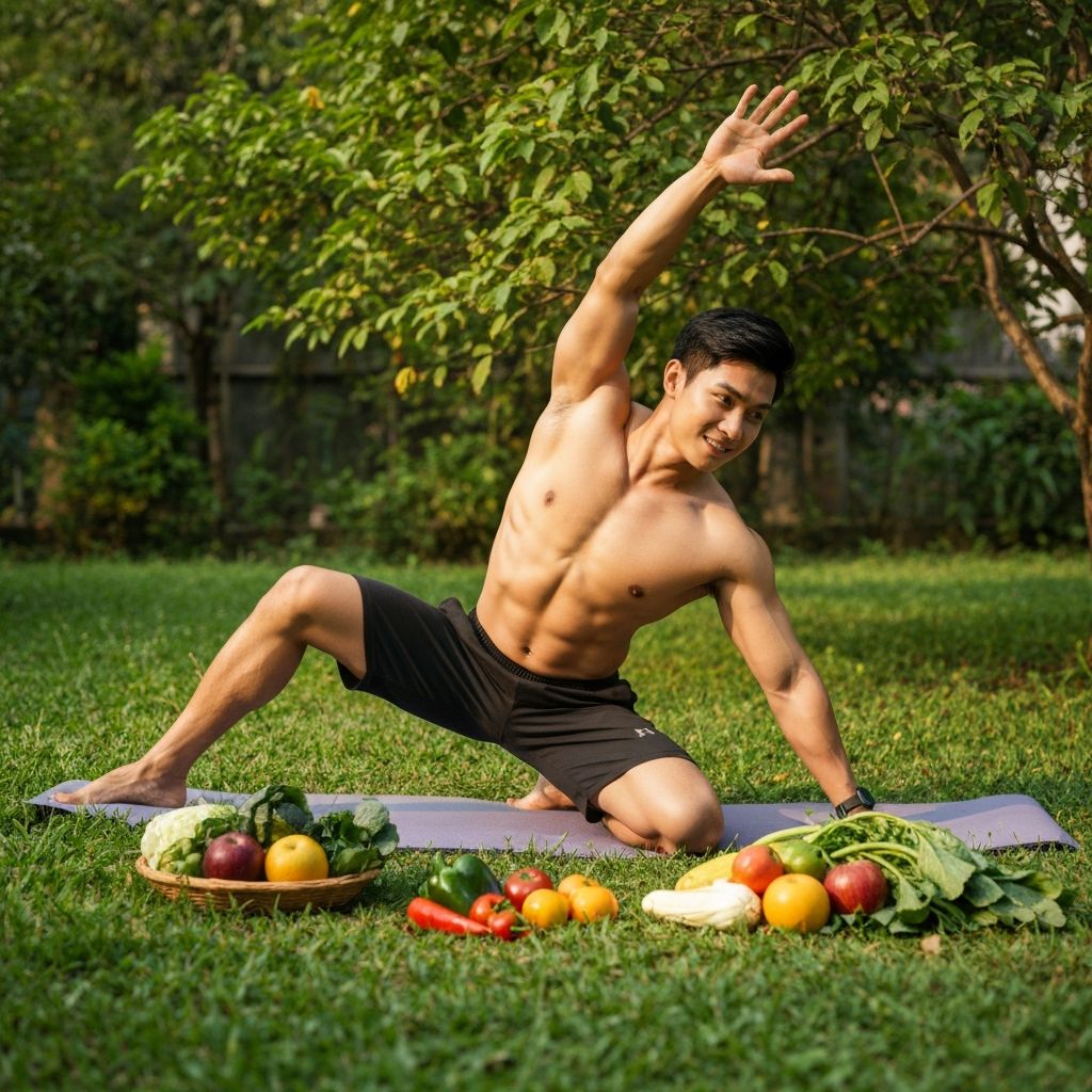 Active lifestyle with balanced nutrition choices